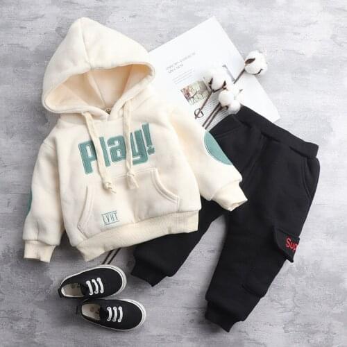 Infant Clothing for Baby Boy Clothes Set Winter Newborn Baby Boys Clothes T-shirt+Pant Thick Warm Suit Baby Costume Boys Outfits