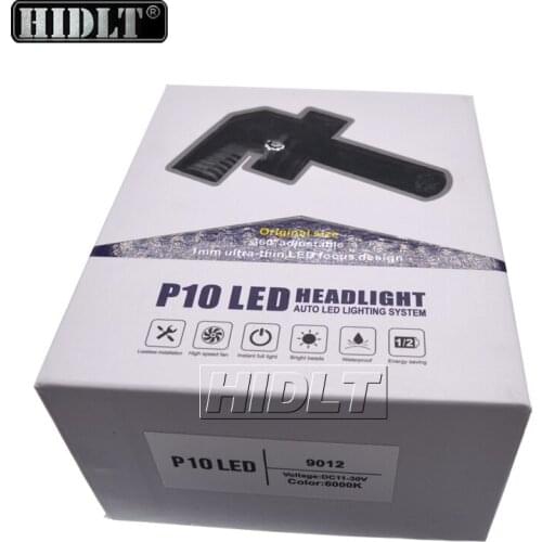 HIDLT 1 Set Mini Size H7 H8 H11 9005 HB3 9006 HB4 9012 Hir2 LED Headlight All In One Design P10 LED Lamp Bulb 35W 6000K White