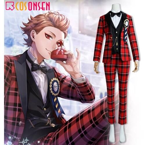 Twisted Wonderland Ace Trappola Cosplay Costume Ace Adult red Uniform Halloween Carnival Costumes COSPLAYONSEN Made