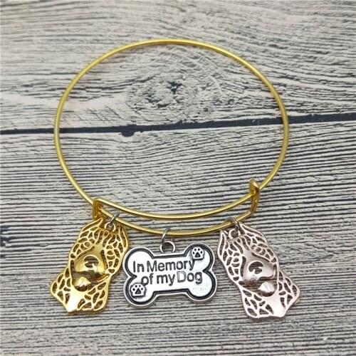 Trendy New American Pitbull Bangles Cute American Pitbull Dog Bangles Bracelets Fashion Animal Pet Jewellery