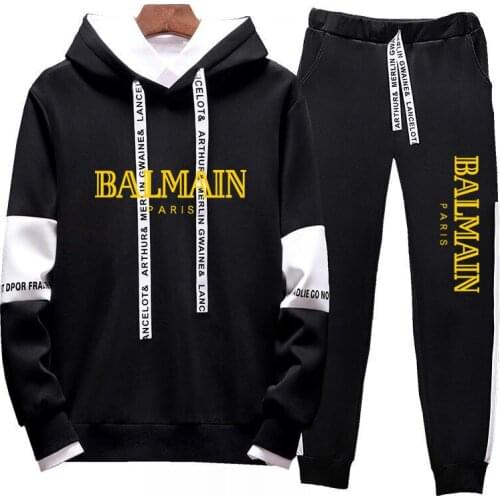 ZOGAA 2021 New Hooded Sportswear + Sports Pants Two-piece Fall 2021 Winter Mens Suit Harajuku Style Sports Suit Streetwear