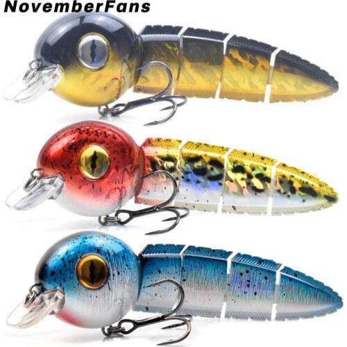 NovemberFans Super Swim Tadpole Swimbait 152mm Jointed Minnow High Quality Fishing Crank Baits Pike Bass Lures Tackle Wobblers