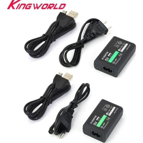 US or EU Plug AC Power Supply Adapter Convert Charger with USB Data Cable For Sony for PS Vita for PSV 2000