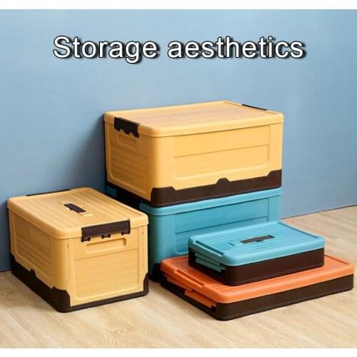 Foldable Daily Rear Trunk Car Outdoor Storage Box Household Storage Box Clothes Toys Organize Books Classroom Dormitory