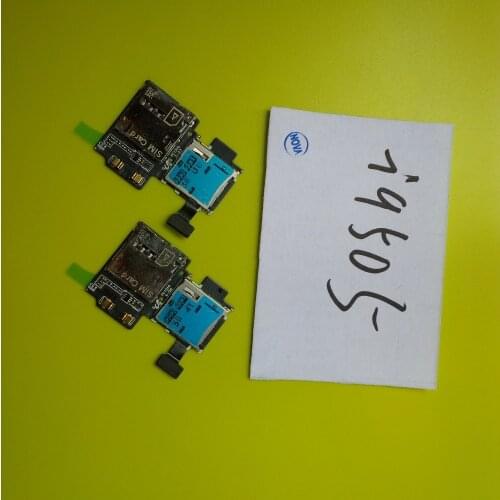 Wyieno S 4 Sim Card Reader Flex For Samsung S4 i9505 I337 SIM Flex cable Memory SD Card Slot Holder Replacement Parts