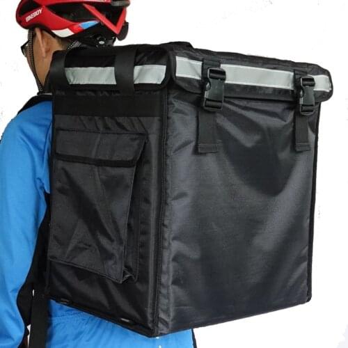 PK-66V: Bag for Food Takeout, Pizza and Pan Delivery Backpack, Keep Hot, Top Loading, Magic Stick Closure, 16" L x 12" W x 18" H