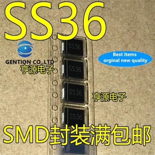 100Pcs SR360 SB360 SS36 SMA SMB SMC 3A 60V SMD Schottky diode IC in stock 100% new and original