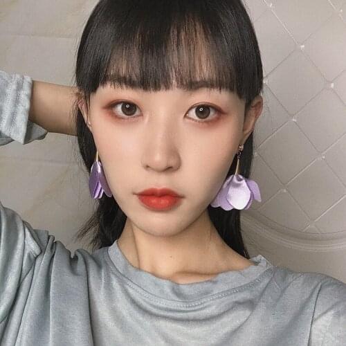 2020 Fashion cloth flower long fringe earring Boho Handmade Cystal tassel dangle drop earrings Women Charm party jewelry gift