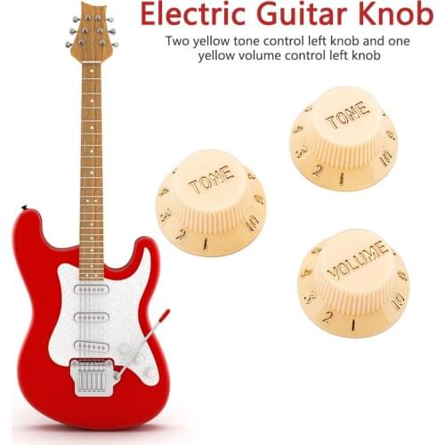 NEW 3pcs Electric Guitar Volume Tone Speed Control Knobs Plastic for ST SQ Electric Guitar Replacement Guitarra Accessories