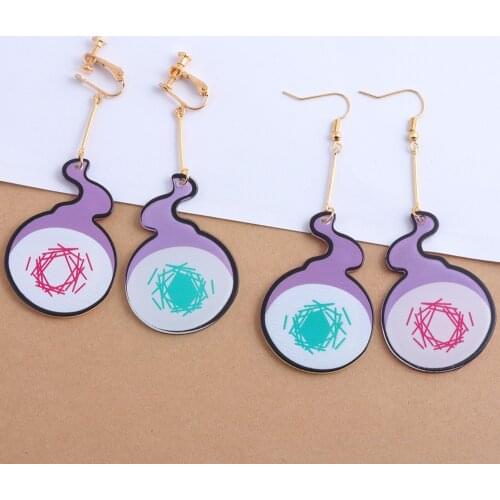 Anime Toilet Bound Hanako Kun Acrylic Earrings Cosplay Yugi Amane Drop Earrings for Women Girls Jewelry Christmas Gift