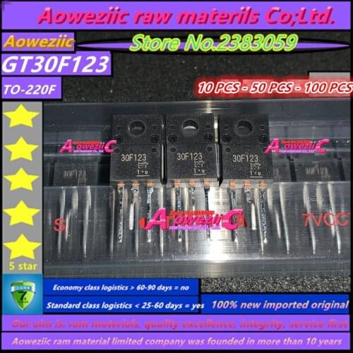 Aoweziic 100% new imported original GT30F123 30F123 TO-220F liquid crystal plasma common tubes