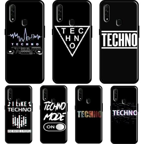 Love Techno Music Quotes For OPPO A52 A72 Find X3 Pro Reno 2 Z A3S A5S A15 A83 A31 A53 A9 A5 2020 F5 F7 Phone Cover
