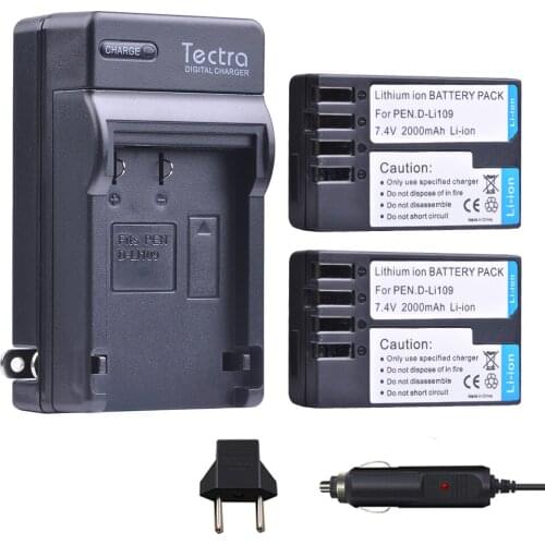 D-Li109 D Li109 DLi109 Battery + Charger for Pentax K-70 K70 K-50 K50 K-30 K30 K-S1 KS1 K-S2 KS2 K-r K-500 Digital Cameras