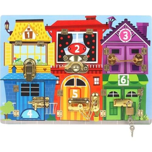 Kid Toy Montessori Baby Busy Board Learning Lock Early Educational Sensory Shape Color Matching Teaching Toy For Children Gifts