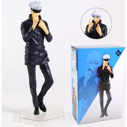 22cm Anime Jujutsu Kaisen Figure Gojo Satoru Figurine Anime PVC Figuras Collectible Model Toys