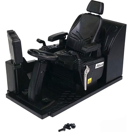 Interior Simulation Central Cab Seat Set for 1/14 Excavator Engineering Vehicle RC Car Accessories