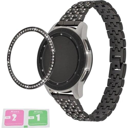 New Jewelry Bezel Anti-scratch Bezel Ring Metal Rhinestone Bezel Loop Collision Protector For 42/46mm Samsung Galaxy Watch