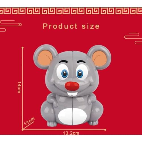 2x2x2 Cube Toys Mouse Design Puzzle Cube Toys For Kids 6+ Years Old Toys