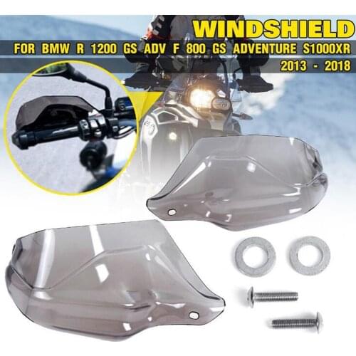 One Pair Of Hand Windshield Handguard Windshield Protector For BMW R1200GS ADV F800GS Adventure S1000XR Windshield Smoke