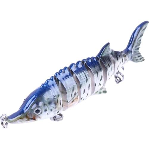 Lifelike Multi-Jointed Artificial Swimbait Hard Topwater Bass Lures 4.3inch