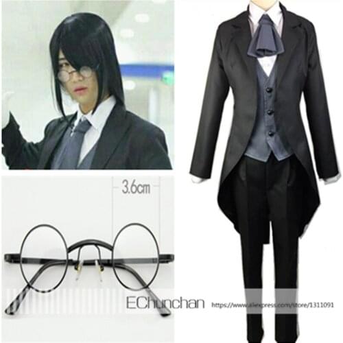 Full set Kobayashi san Chi no Maid Dragon Cosplay Costume for Adult includes glasses and cosplay Wig