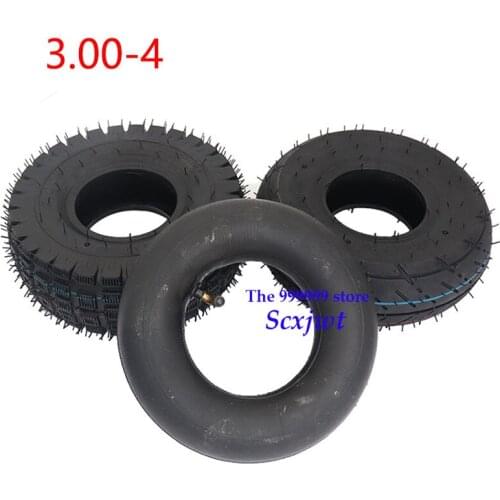 3.00-4 Inner Tube And Outer Tyres 10 Inch Off-Road Tyre for ATV and GO-KART Electric Scooter Wheel Accessories