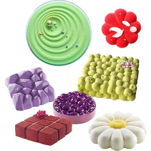 Meibum Party Mousse Dessert Baking Mould Multiple Types Cake Decorating Tools Non-Stick Silicone Mold Reusable Kitchen Bakeware