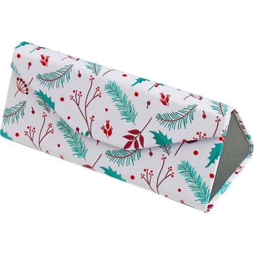 Foldable Handmade Glasses Case Sunglasses Box Simple Fresh Portable Animal Plant Printing Glasses Box For Men Women Students