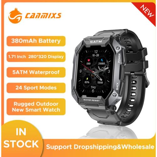 Canmixs R7 Smart Watch Men Women 2021 Bluetooth Call Waterproof Heart Rate Fitness Smartwatch for Android ios Xiaomi Huawei