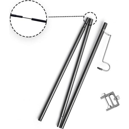 Lamp Pole Detachable Collapsible Design Alluminum Alloy Folding Light pole for Camping Fishing Tool Accessories