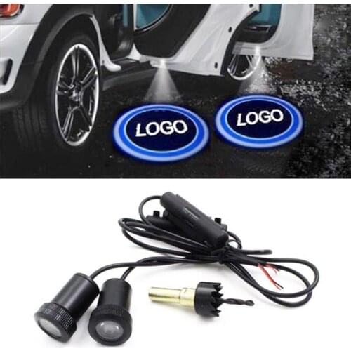 Universal led car light for bmw e39 e90 peugeot 206 mini cooper skoda octavia honda civic door welcome Ghost Shadow led light