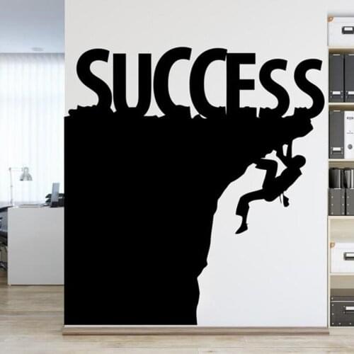 Success Word Decor Office Supplies Stickers Wall Art Gifts Study Quote Teamwork Leadership Motivation Vinyl Murals YT2659