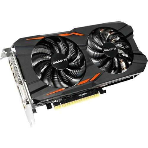GIGABYTE NVIDIA GTX 1050 Ti Windforce OC 4G with 4GB GDDR5 128bit Memory Support Over Clocking Graphics Card GPU