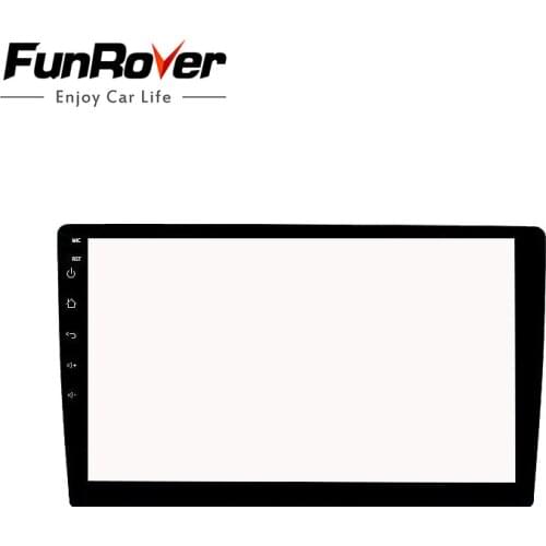 Funrover 10.1 inch Tempered Glass Screen Protector Film for 2 DIN Car radio tape recorder stereo gps navigation full touchscreen