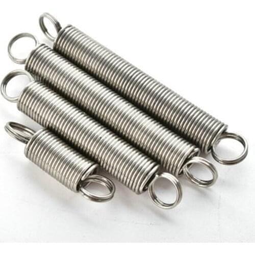 1Pcs WD 0.7mm 304 Stainless Steel Small tension springs OD 5mm Stretch pull spring line Linear Length 15mm-60mm