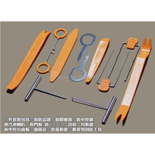 12pcs Professional Vehicle Dash Car Door Remove Install Pry Kit Repairing Tools for Chrysler country voyager 300m pacifica grand