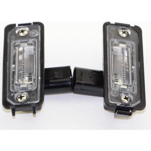 2Pcs Halogen License Plate Lights Fit VW Golf MK4 Beetle Polo Phaeton Lupo 1J6 943 021 B 1J6 943 021B 1J6943021B 1GD 943 021