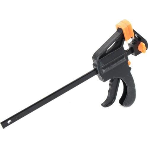 4 Inch Wood Working Bar F Clamp Quick Grip Ratchet Release Squeeze Hand Tool DIY