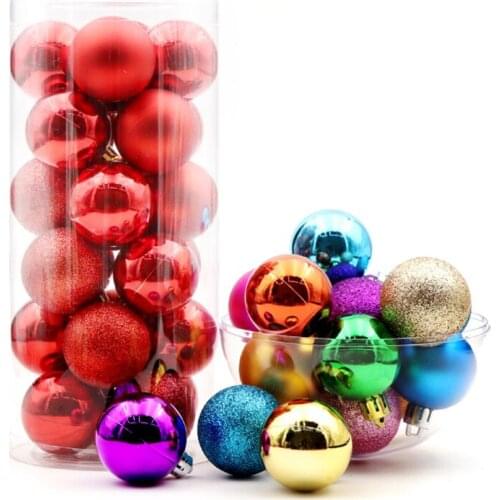96 pcs Christmas Ball Ornaments 1.57" Small Shatterproof Xmas Tree Balls Decoration Navidad New Year Navidad Party Home Decor