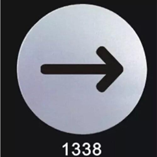 Aluminum plastic board room warn sign wall door adhesive sign board direction arrow sign