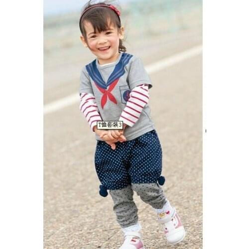 Free shiping export japan best quality Long shirt kid Pyjamas, long sleeve, kid Sleepwear.baby set /clothing set