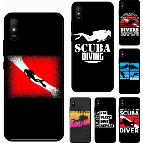 Scuba Diving Quote For Xiaomi Redmi Note 10 Pro 9S 8T Note8 Note9 Pro Case For Redmi 9 9A 8A 7A 9C 9T Cover