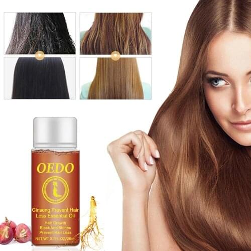 20ml Ginseng Hair Growth Essence Preventing Hair Loss Essential Oil Repair Damage Hair Nourish Hair Roots Accelerate Hair Growth