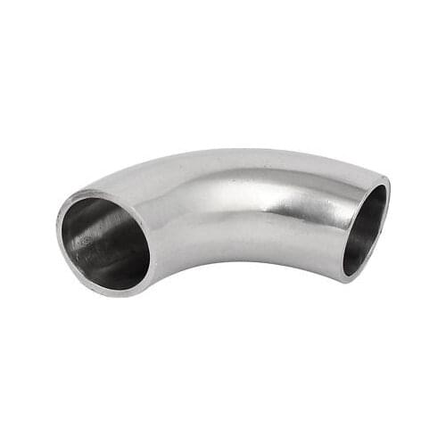 19mm Dia 304 Stainless Steel Sanitary Ferrule Elbow 90 Degree Pipe Fitting
