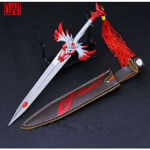 Sword Toy King Game Surrounding Unbladed Weapon Model With Holster Alloy Weapon Cosplay Game Decoration Weapon Sword Gift