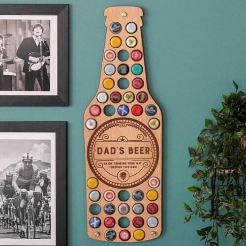 Wine Bottle Cap Display Map Beer Collection Holder Unique Design Fathers Day Gift Beer Bottle Cap Collection Wall Decor