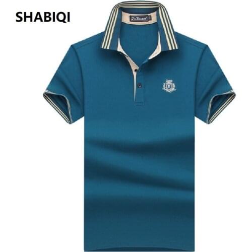 SHABIQI Size S-10XL 2021 Summer Fashion Brand Mens shirt Men Polo Shirt Summer Short Sleeve Polos Shirt T Designer Polo Shirt
