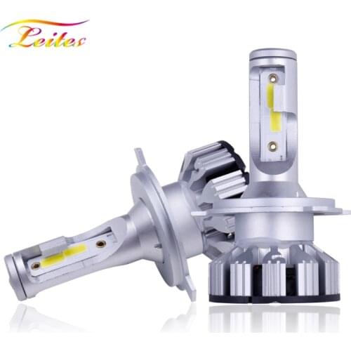 2pcs New Upgrade Mini Size Canbus H4 H7 LED Car Headlight Kit 50W 10000LM H1 H11 9005 HB3 9006 HB4 H8 6000K Bulb Car Accessories
