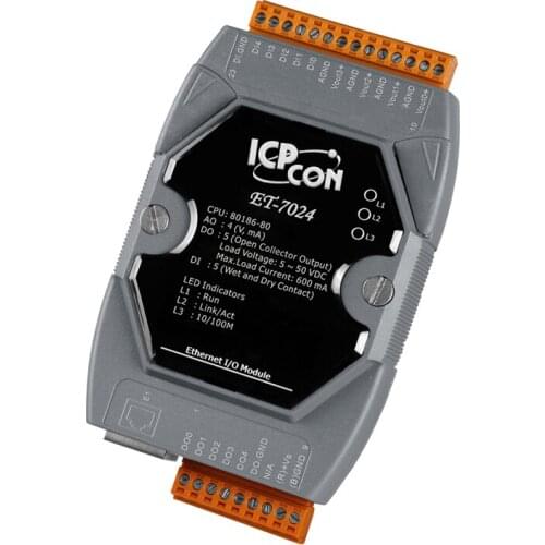 New Original Spot Photo For ET-7024 Ethernet Module, With 4 AO, 5 DI And 5 DO