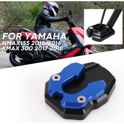Foot Side Stand For Yamaha Nmax155 2015-2016XMAX 300 2017 2018 Extension Enlarger Pad Support Plate Side foot support Motorcycle